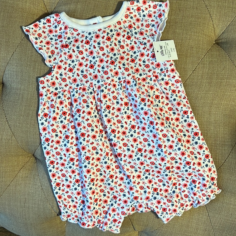 Little Me Ruffle Romper - Picture 2 of 7